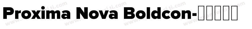 Proxima Nova Boldcon字体转换